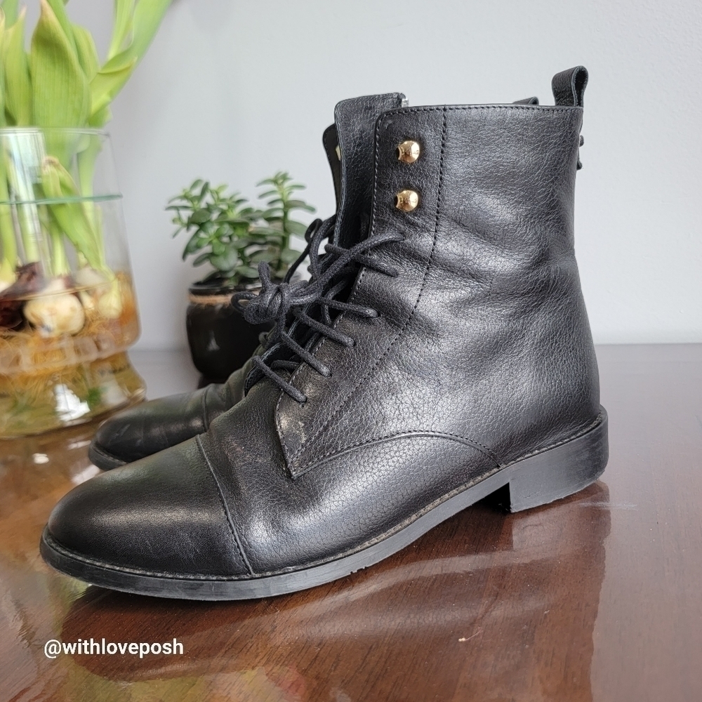 Mellow Yellow ANEMONE NOIR leather boots made in Portugal size 39 7.5